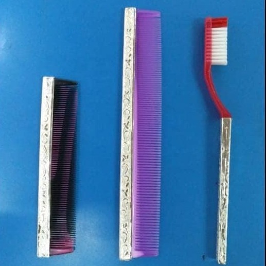 silver brush and Comb RH-BC222